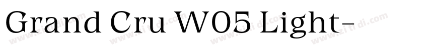 Grand Cru W05 Light字体转换